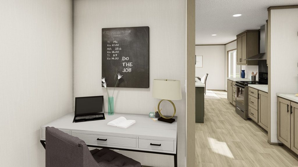 Clayton Snowcap Desk Area