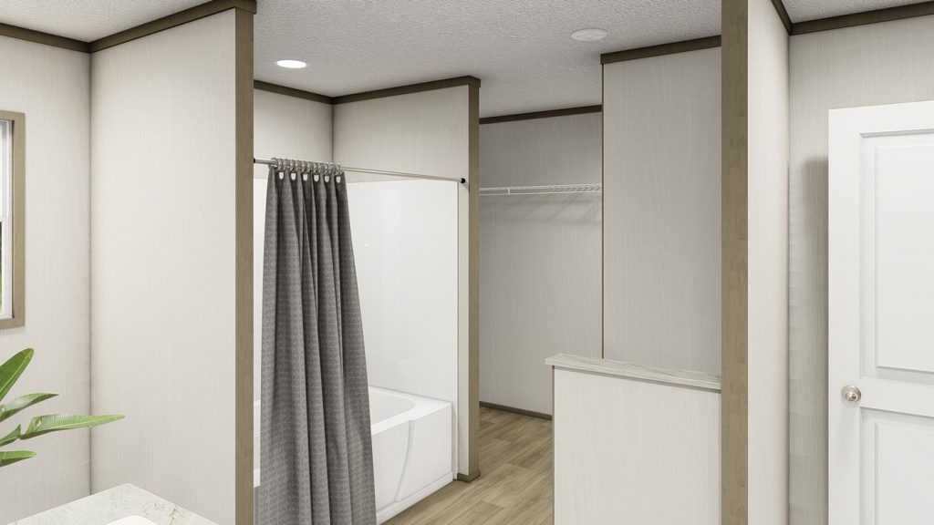 Clayton Snowcap master bath to closet view