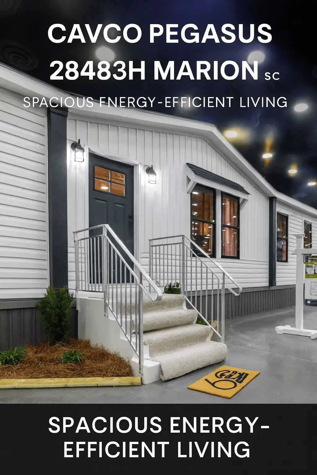 Exterior view of Cavco Pegasus 28483h manufactured home in Marion SC