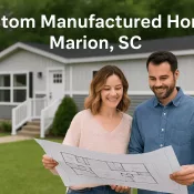 Custom manufactured home in Marion SC with modern exterior