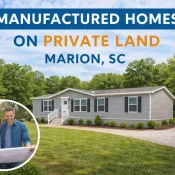 manufactured homes on private land in Marion, SC