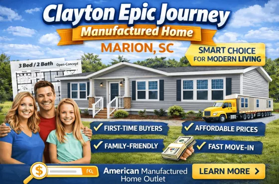 Clayton Epic Journey Manufactured Home Marion SC – A Smart Choice for Modern Living