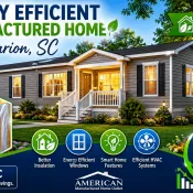 Energy efficient manufactured home in Marion SC with upgraded insulation