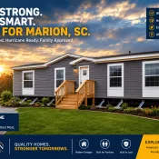 Wind zone manufactured homes in Marion SC prepared for hurricanes