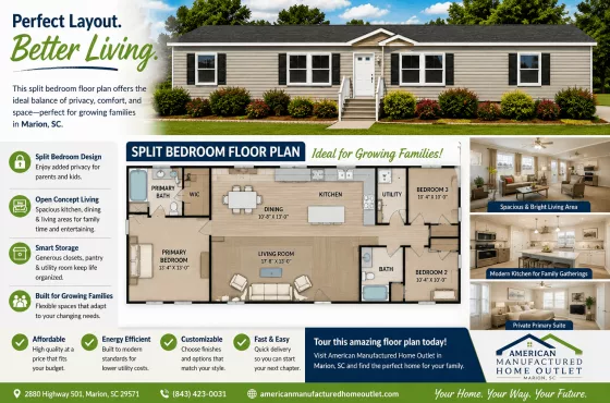 Manufactured Home Floor Plans in Marion SC: How to Choose the Perfect Layout for Your Family