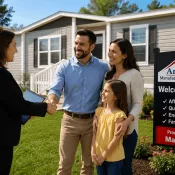 Young family purchasing a manufactured home in Marion SC