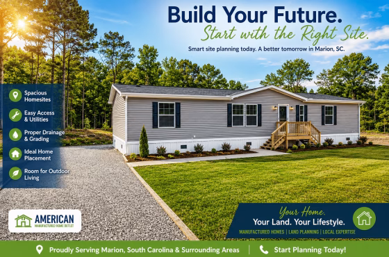 Manufactured Home Site Planning Marion SC: What to Consider Before Choosing Your Property