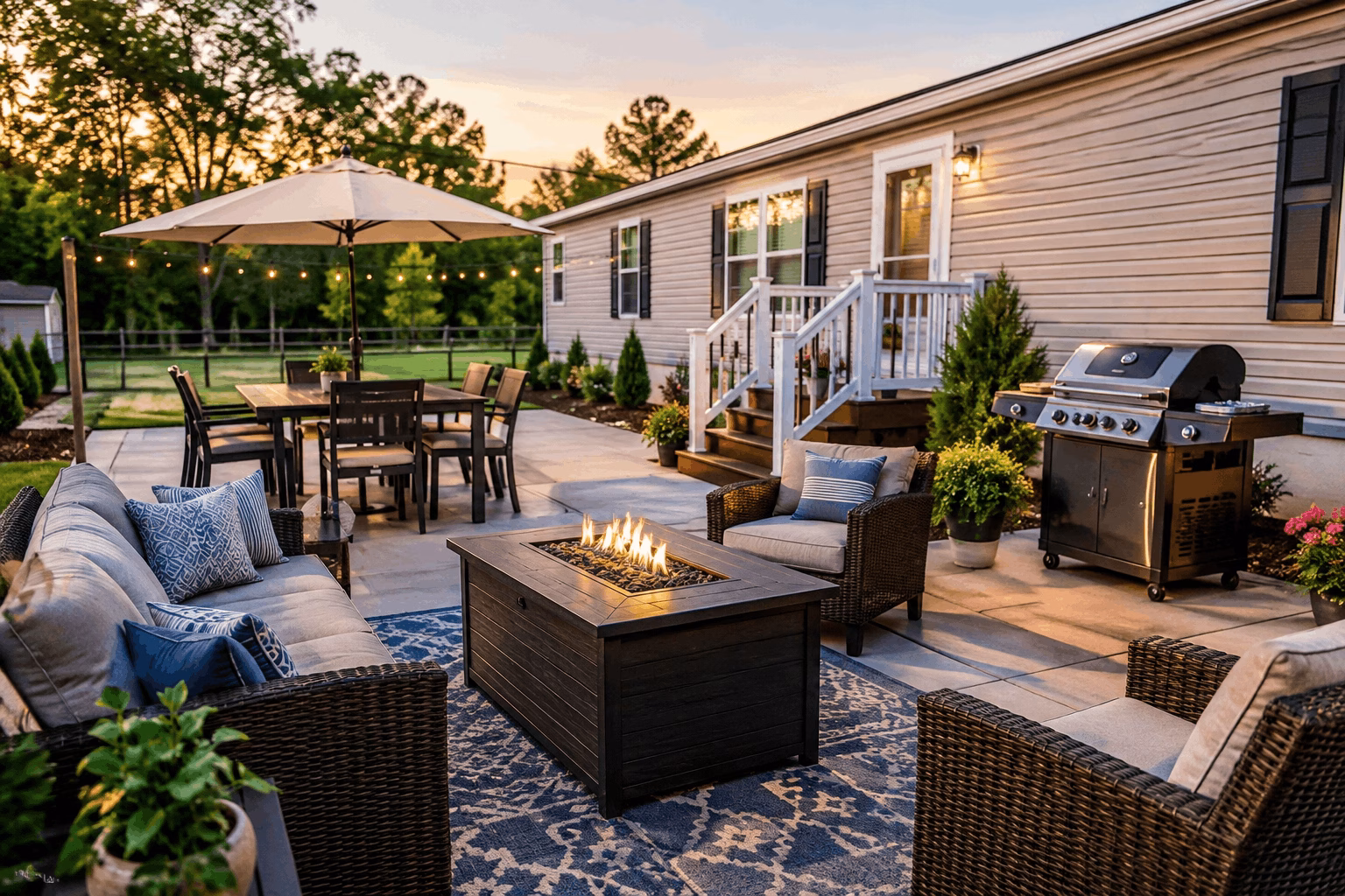 manufactured home outdoor entertaining area Marion SC